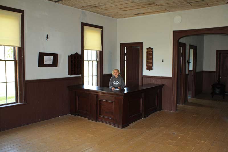 inside the historic hotel at fayette